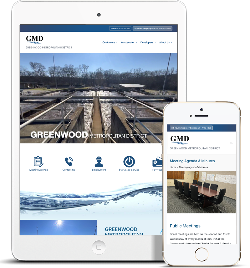 Website Design | GMD | Greenwood Metropolitan District | Motive Media & Marketing